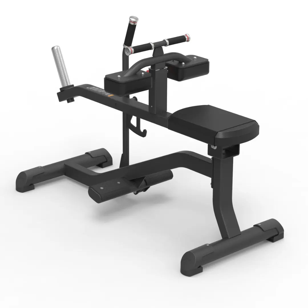 Seated calf machine